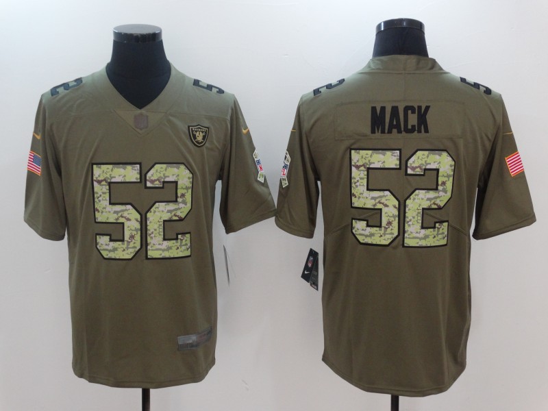 Men's Las Vegas Raiders Khalil Mack #52 Brown Jersey